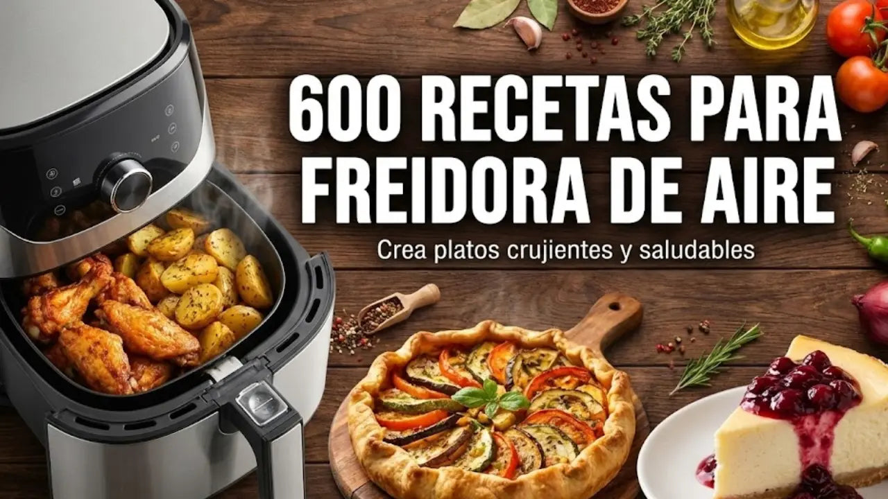 600 Recetas para Freidora de Aire